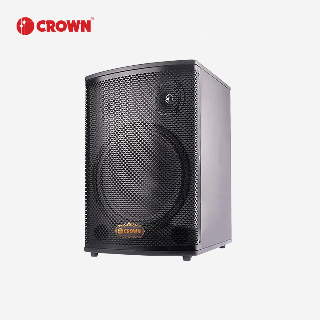 Crown 2pcs 10 Inch 3-Way Karaoke and Videoke Passive Audio Speaker System BF-310