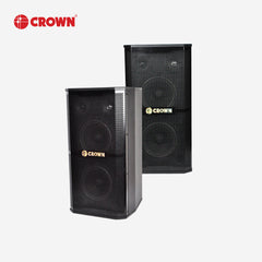 Crown 2pcs 3-Way Dual 8 Inches Karaoke Baffle Speaker 8 Ohms BF-885