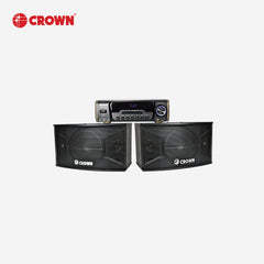 Crown 3-Way Dual 10inch Karaoke Amplifier with Baffle Speaker BFA-10 (1SET)