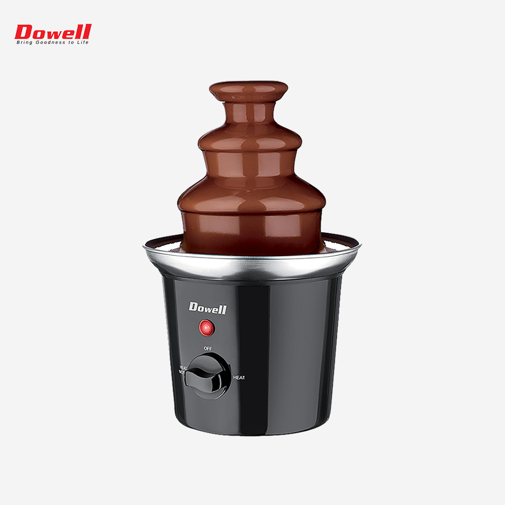 Dowell CF-105PS 300ml 3 tiers Chocolate Fountain Fondue Maker (Black)