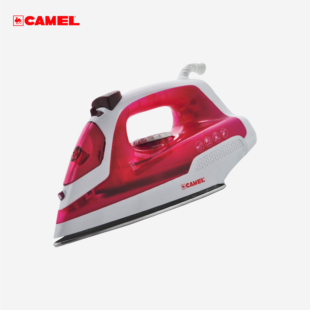 Camel Appliances Flat Iron Steam Iron for Clothes with Steamer / Sprayer 1200W CFI-1020S