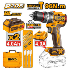 P20S/20V Lithium-Ion Cordless Impact Drill 96NM CIDLI209681 ING-COR