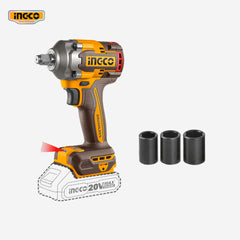 Ingco Ingco P20S 20V Brushless Cordless Impact Wrench Lithium-Ion CIWLI2038 ING-CT