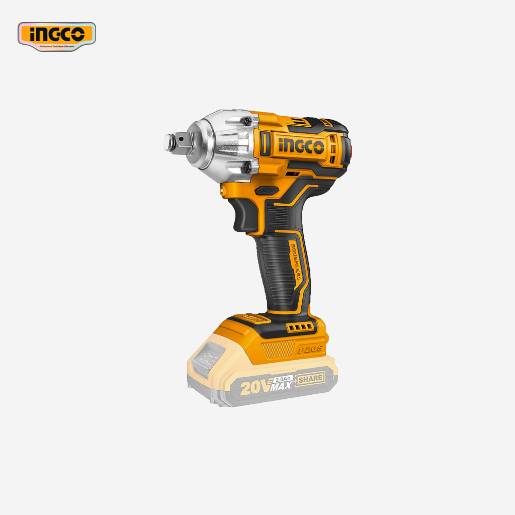 Ingco P20S 20V Lithium-Ion Brushless Cordless Impact Wrench COSLI23011