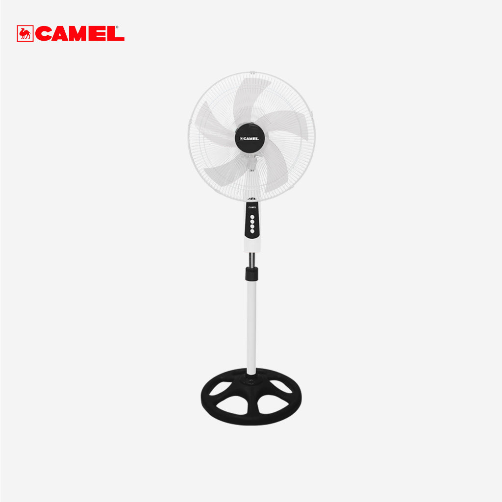 Camel 16inches 5-Leaf Blade Banana Blade Stand Fan CSF-1610C White