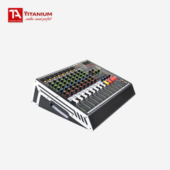 Titanium Audio Powered Mixer with DSP 700W RMS (USB,AUX,BT, +48V, 7-Band EQ CURVE 80P