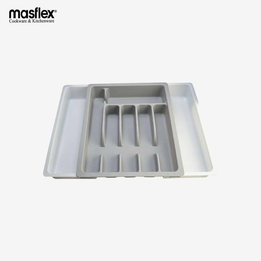 Masflex by Winland Expandable Cutlery Drawer Storage Rack Kitchen Tray Spoon Knife Fork Organizer