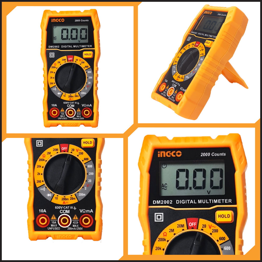 Ingco Digital Multimeter 600V DM2002