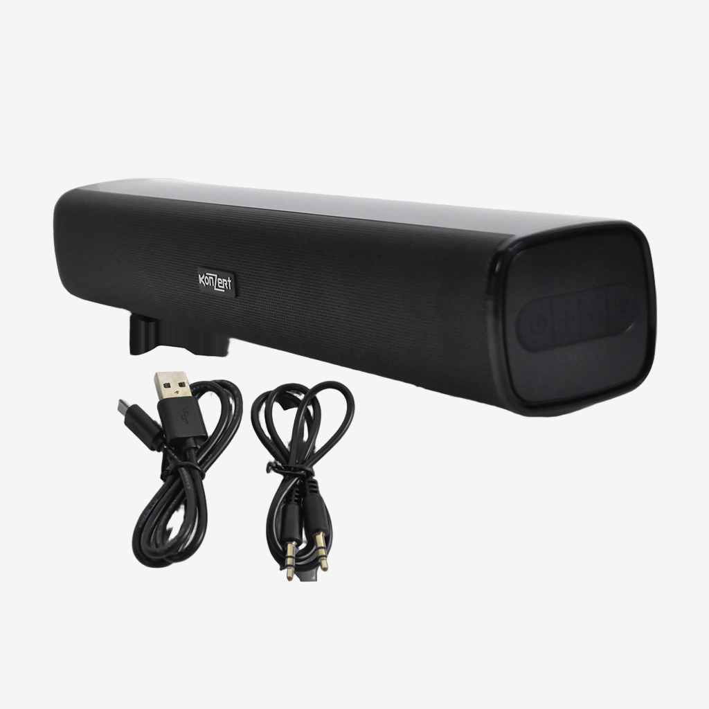 Konzert by Winland 2.0ch Mini Sound Bar System with USB & Rechargeable Battery-1000W PMPO SBX-23