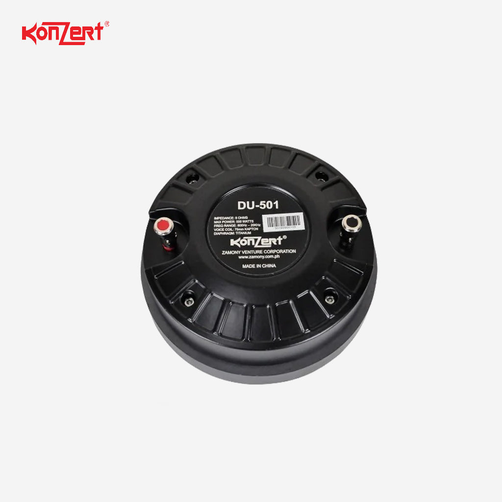 Konzert Professional 74.4mm Speaker Driver-500W DU-501 (1)piece per order