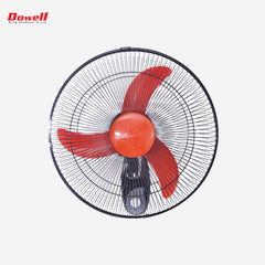 Dowell 16 inch Electric Wall Fan with 3 Speed Rotary and Pull String Switch Motion