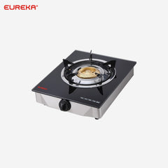 Eureka Tempered Glass Single Burner Gas Stove with Cast Iron Burners EGS-GSR