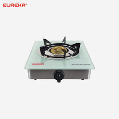 Eureka Tempered Glass Single Burner Gas Stove with Cast Iron Burners EGS-GSR