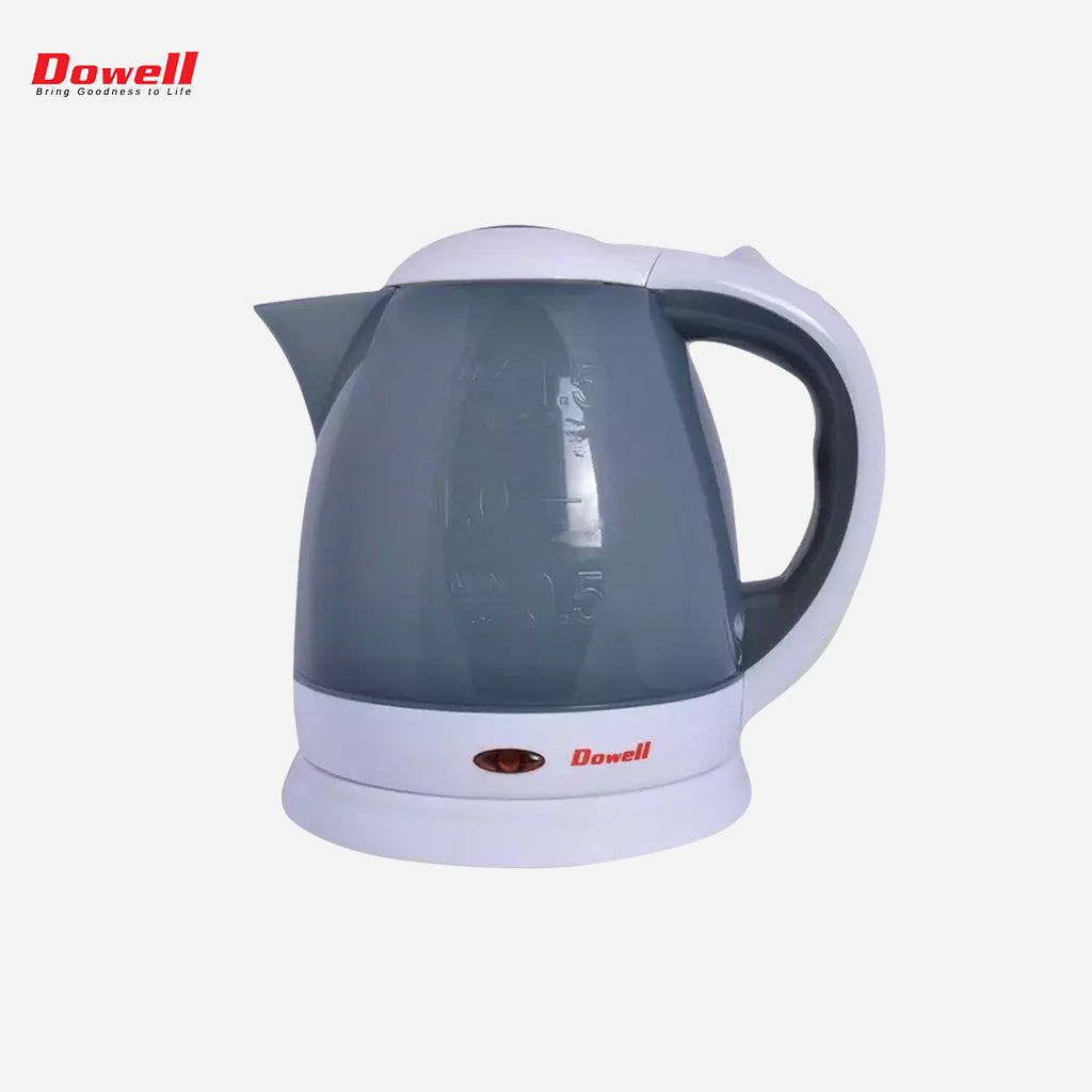 Dowell Plastic Electric Kettle Water Heater 1.5L w/ Auto Shut Off EK-155