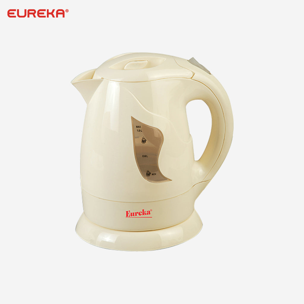 Eureka Stainless Steel Electric plate bottom Kettle Water Heater 850W EKR-1.0L