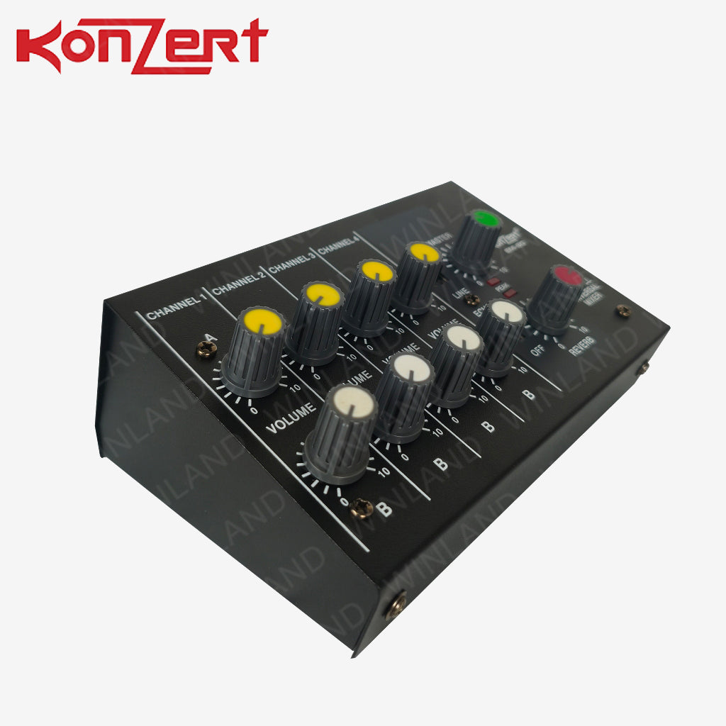 Konzert by Winland EM-80 Portable Multichannel Mixer 8 Channels