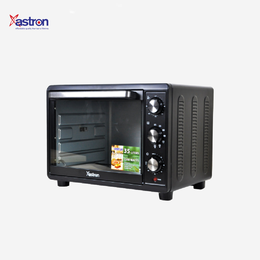 Astron Electric Convection Oven with Build-In Rotisserie and Interior Lamp 35(L) EO-35