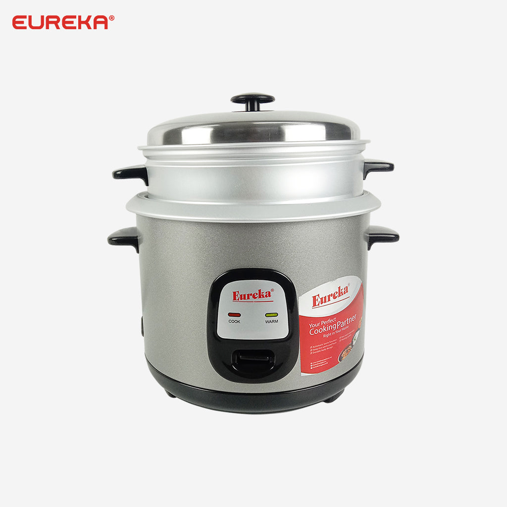 Eureka Rice Cooker 1.5 Liter / 8 cups w/ Keep Warm System & Steamer ERC 1.5LM SB