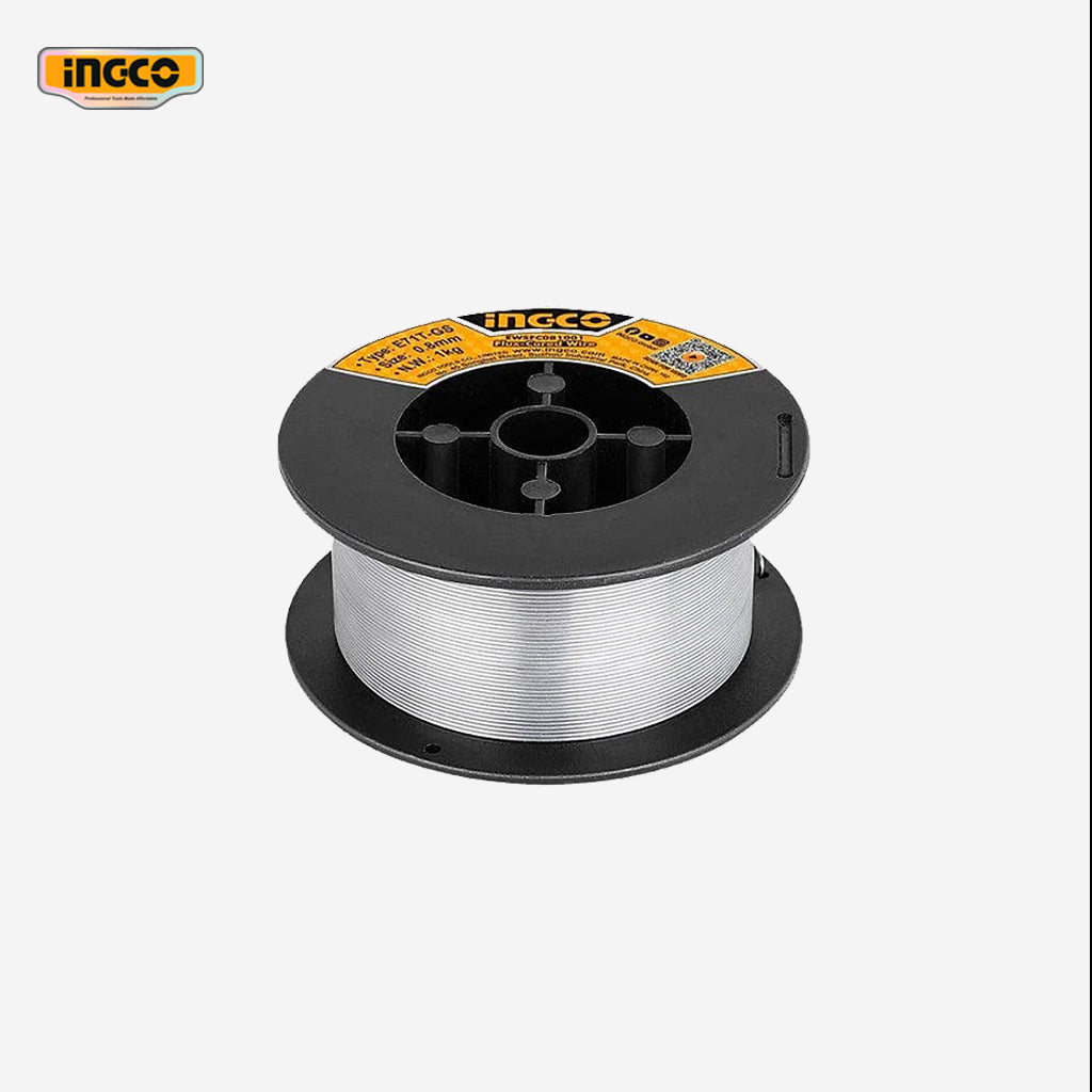 Ingco Mig Wire Flux-Cored Wire 1kg / 0.8mm spool for MAG/MIG welding EWSFC081001