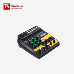 Titanium Audio F4 NANO+ Audio Mixer 4 Channel w/ Digital MP3/USB & Bluetooth