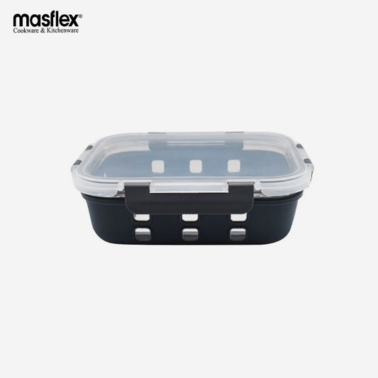 Masflex by Winland Delight Rectangular Borosilicate Glass Food Container Set with LID