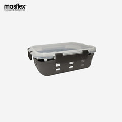 Masflex Delight Rectangular Borosilicate Glass Food Container Set with LID