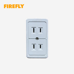 Firefly by Winland 2 Gang 2 Pin Convenience Outlet FEDOU202