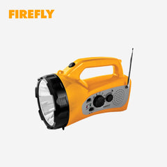 Firefly Lighting Powerful LED Torch Lamp Flashlight with AM/FM Radio FEL548