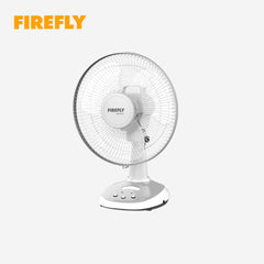 FIREFLY by Winland 12 Inches Rechargeable Desk Fan Electric Fan with LED Night Light FEL6112