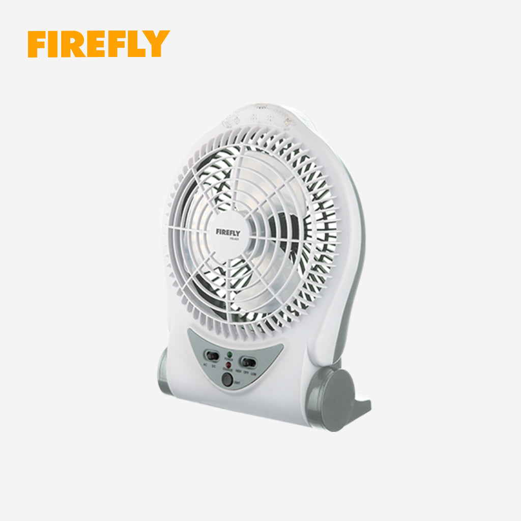 Firefly 6" 2 Speed Electric Fan w/ 4 LED Night Light & USB Mobile Phone Charger FEL623