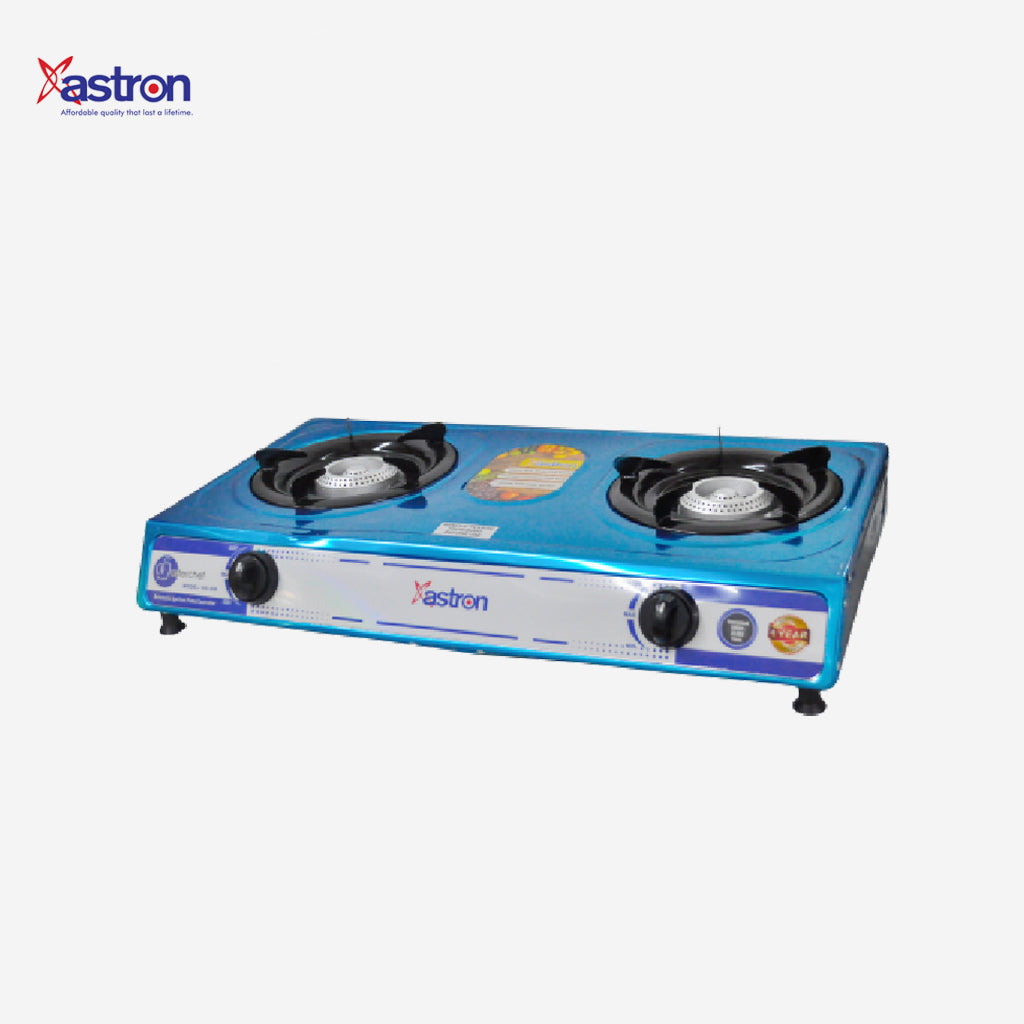 Astron Heavy Duty Double Burner Gas Stove Stainless Body