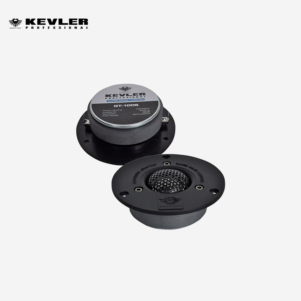 Kevler 1pc 3" Inches Dome Tweeter Speaker 100W 8 Ohms GT-100S