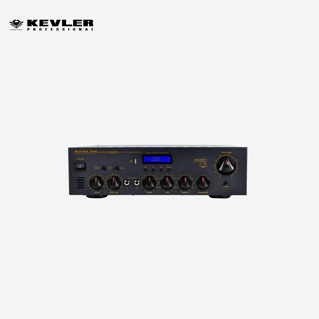 Kevler GX-5UB PRO 600W x 2 Karaoke Amplifier with Bluetooth USB LCD