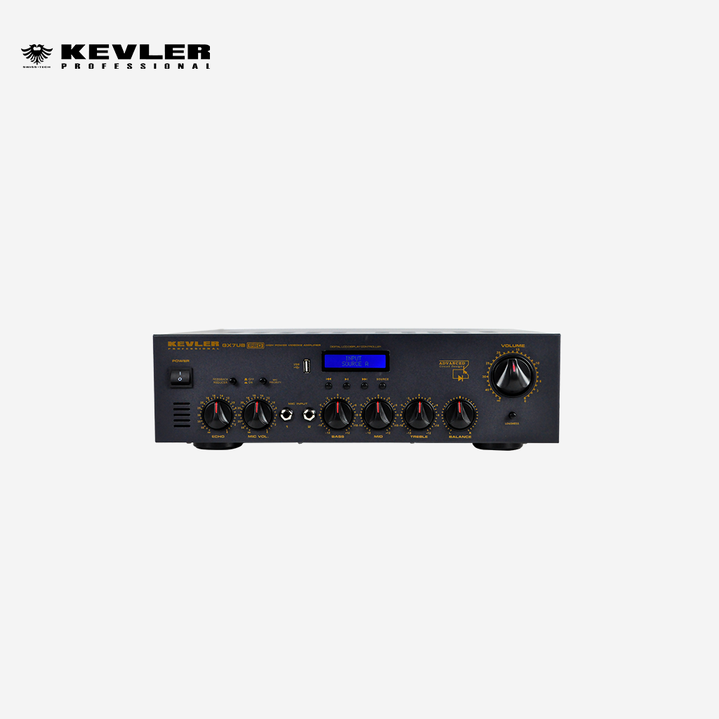 Kevler GX7 PRO High Power Videoke Amplifier 800W x 2 Mic Echo GX-7