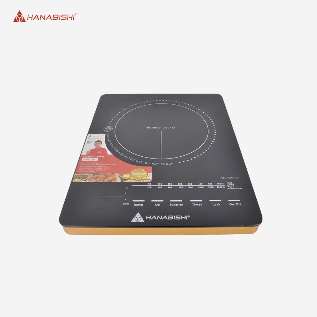 Hanabishi Ceramic Cooker with Adjustable Thermostat Control