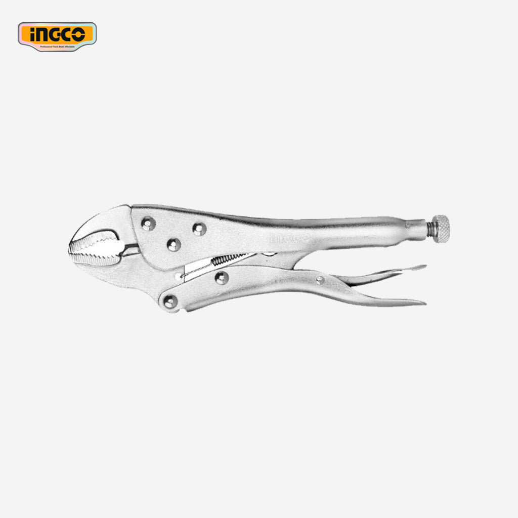 Ingco 10 Inch Curved Jaw Vise Grip Pliers HCJLW0210