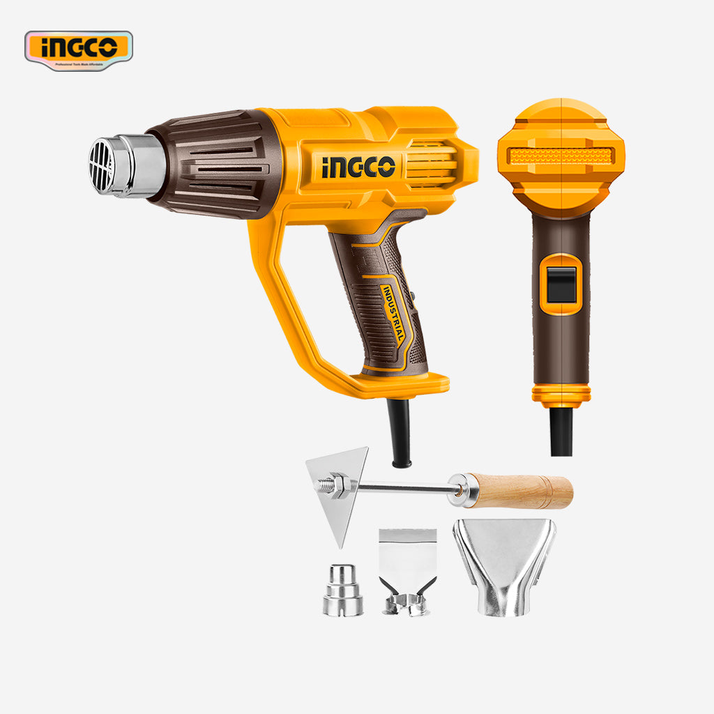 Ingco Ingco Heat Gun 2000W with 3 pcs Nozzle and 1 Scraper HG200078 ING-PT
