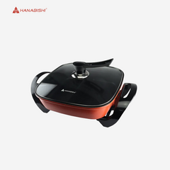 Hanabishi Griller Square Pan Non-stick Griller Plate w/ Variable Heat Control HGRILL-380