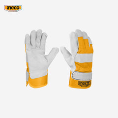 Ingco 10.5 Inch Welding Leather Gloves HGVC01