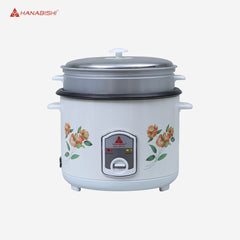 Hanabishi Rice Cooker 1.8L serves 10cups Stainless Cover with Steamer HHRC-18FSHA