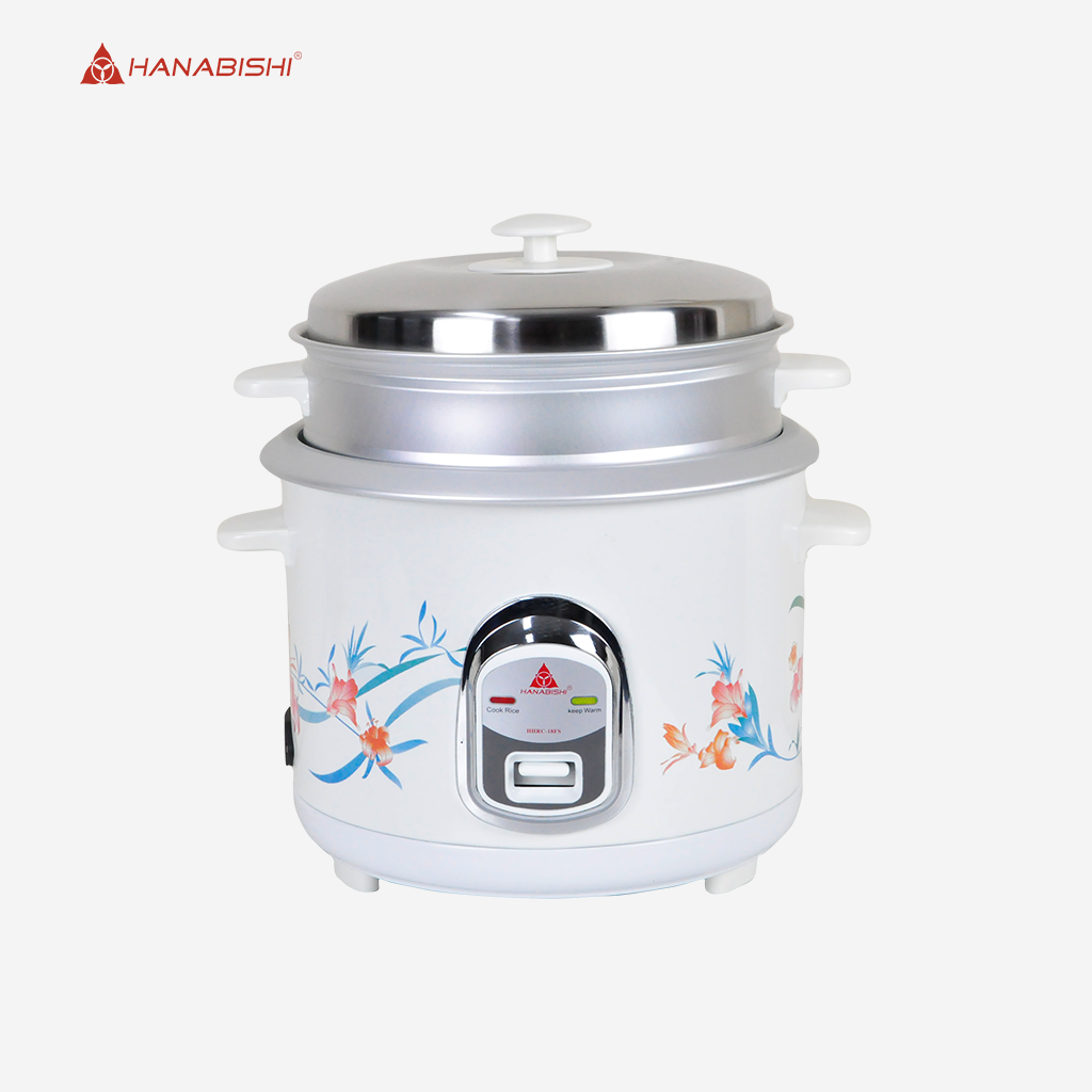 Hanabishi Rice Cooker 1.8L serves 8-10cups with Steamer HHRC18FS