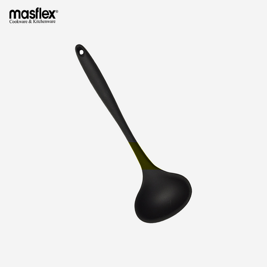 Masflex by Winland Silicone Soup Ladle L 28.5 cm x W 9 cm Made of Silicone & Nylon HI-970