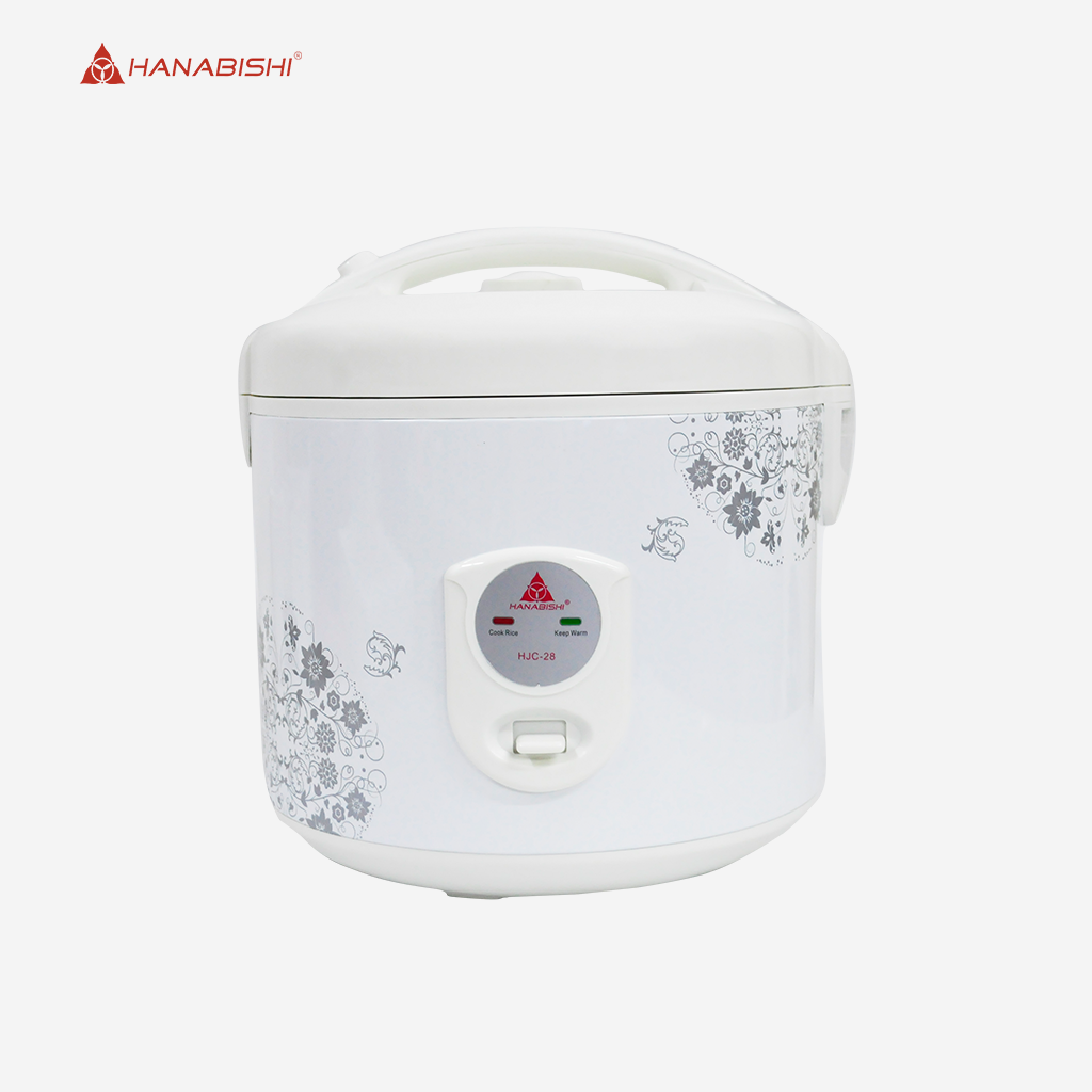 Hanabishi Jar Type Rice Cooker 2.8L serves 15 cups with steamer HJC28