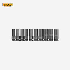 Ingco 10 Pcs 1/2 Inch Drive Deep Impact Socket Set HKISSD12102L