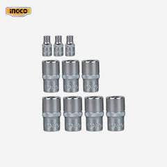 Ingco Industrial 10 Pcs 1/4-Inch Socket Set HKTS14103