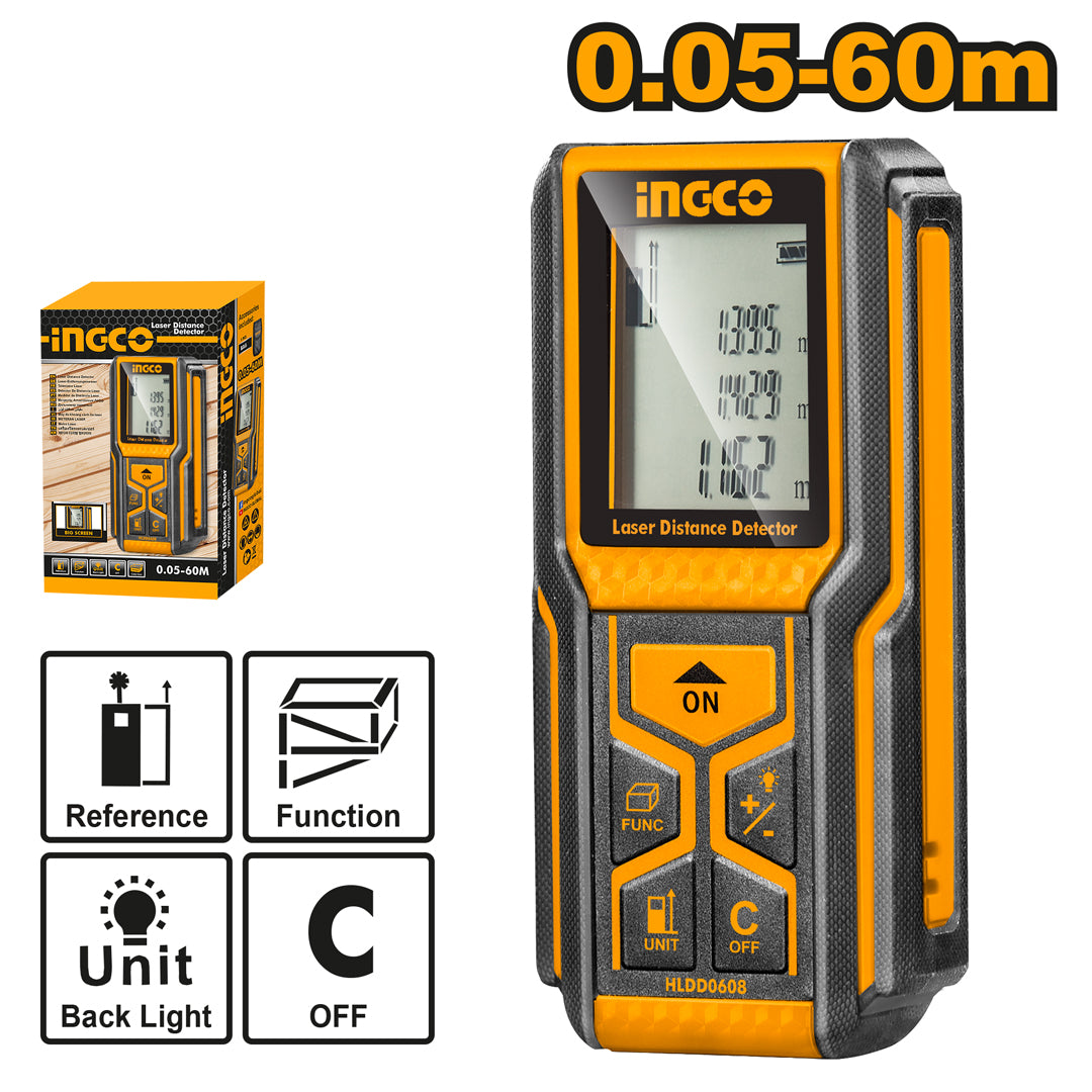 Ingco Laser Distance Detector HLDD0608