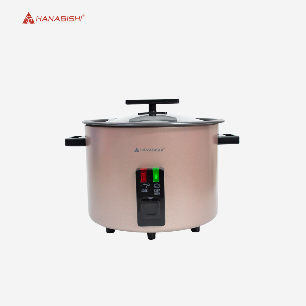 Hanabishi Automatic Rice Cooker 1.5L serves 7 cups Metallic Series HRC-15PT