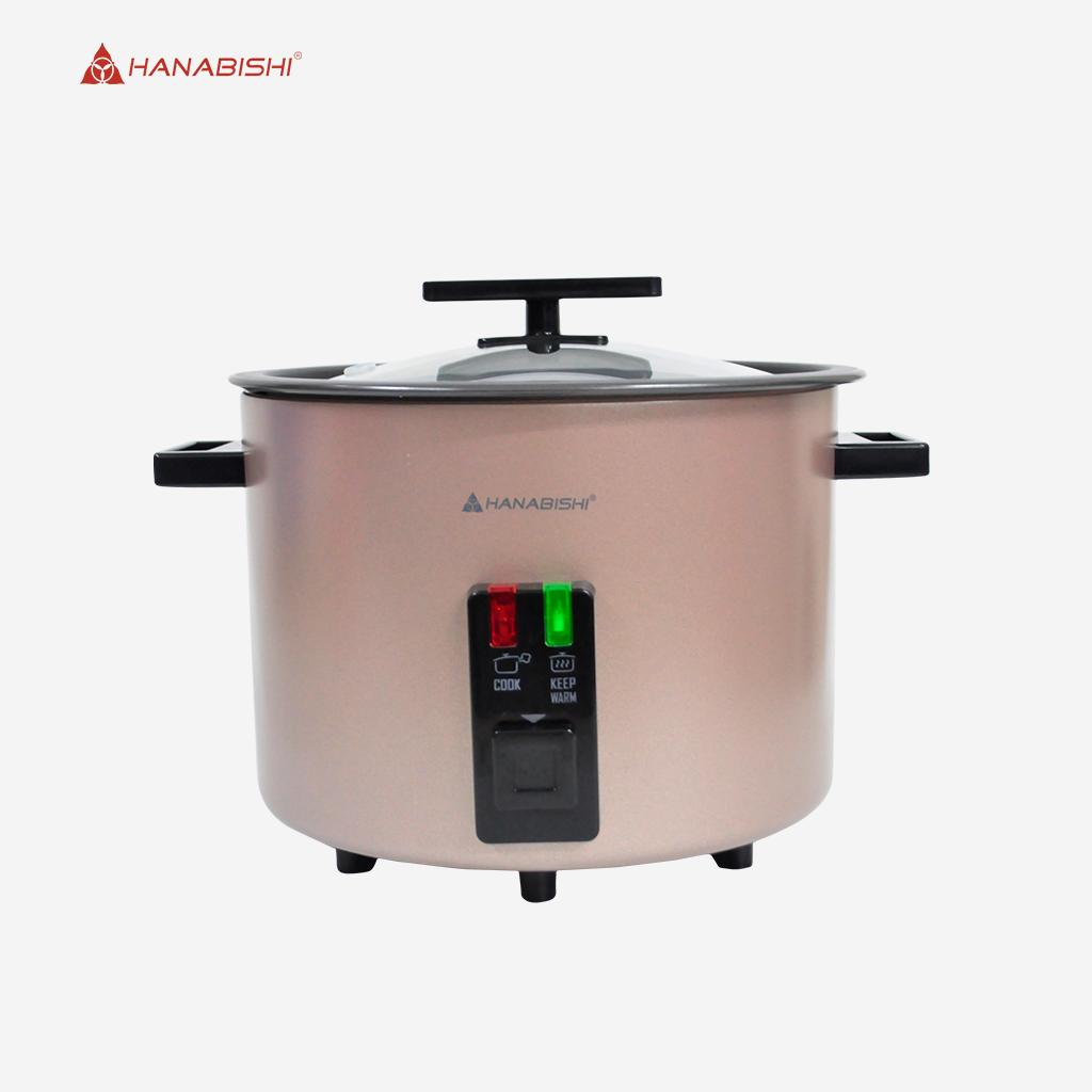 Hanabishi Automatic Rice Cooker 1.8L serves 10 cups Metallic Series HRC18PT