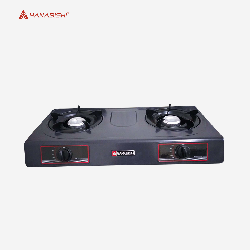 Hanabishi Double Burner Gas Stove Teflon Coated Body HS-1