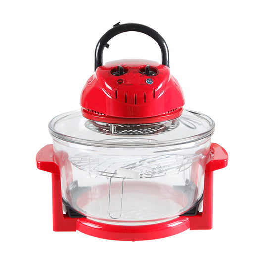 Hanabishi by Winland 7 in 1 Turbo Broiler with Tough Tempered Glass Pot (Red) HTB128